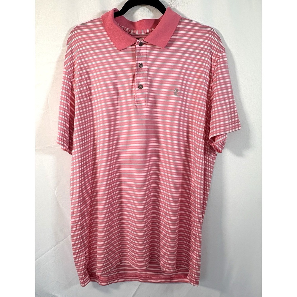izod polo shirt size XL Golf pullover striped short sleeve pink